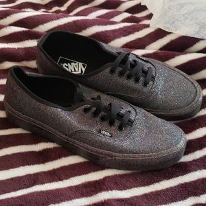 Rainbow Glitter Vans custom